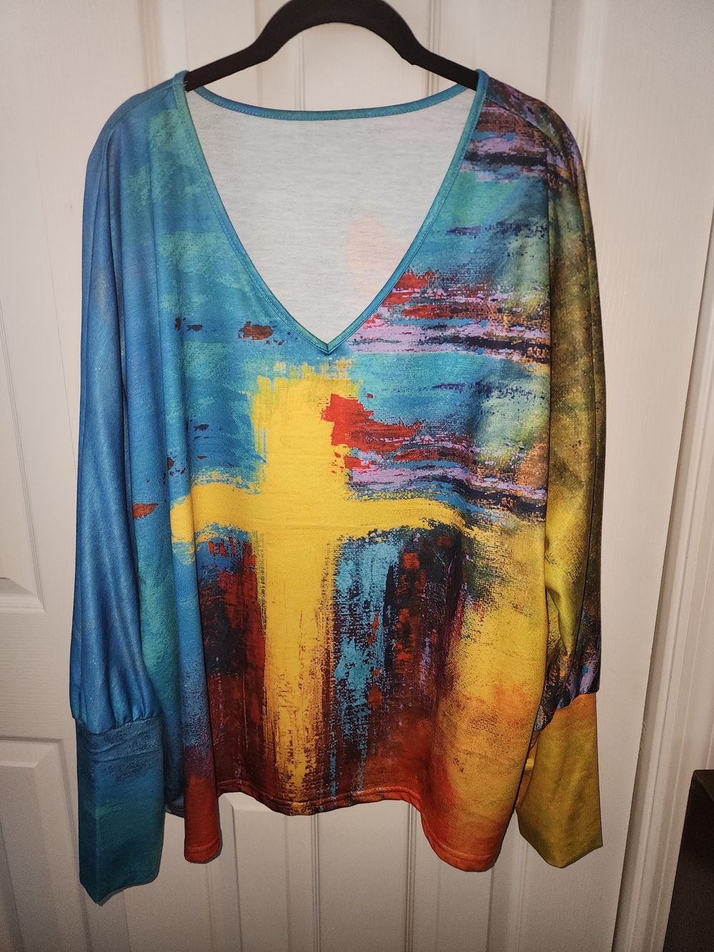 Cross Color Washed Tunic